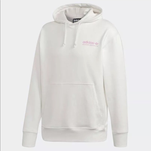 adidas Originals Men Crewneck Oversized Sweatshirt Pullover Trefoil White BQ1801